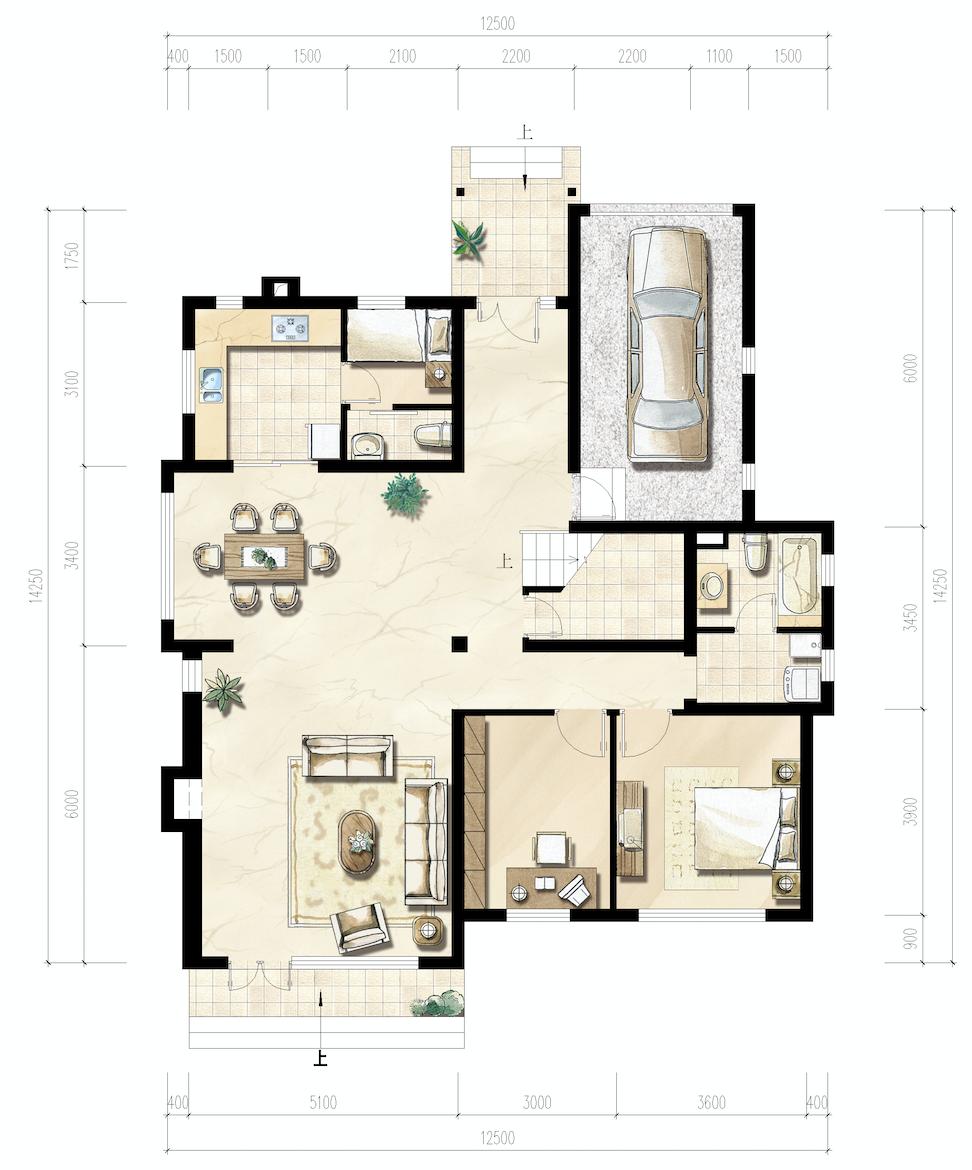 最新农村自建房平面图,最新农村自建房平面图，一种现代与乡土融合的建筑理念