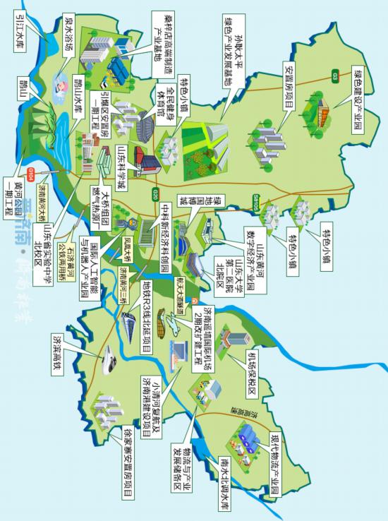 济南全新地图解析,探寻泉城的变迁与发展,一览泉城全貌