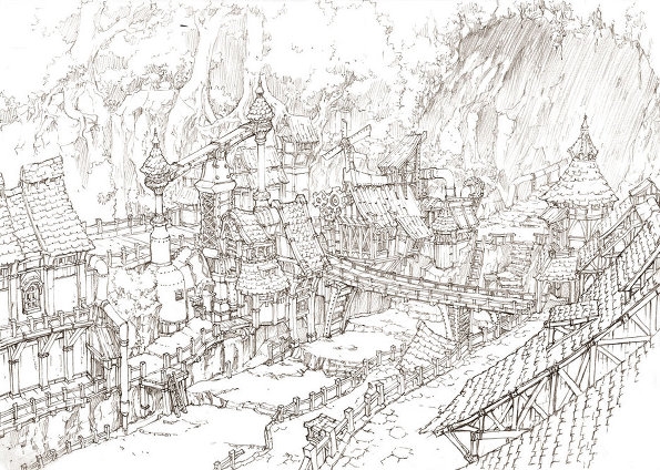 最新线稿,温馨的线稿之旅